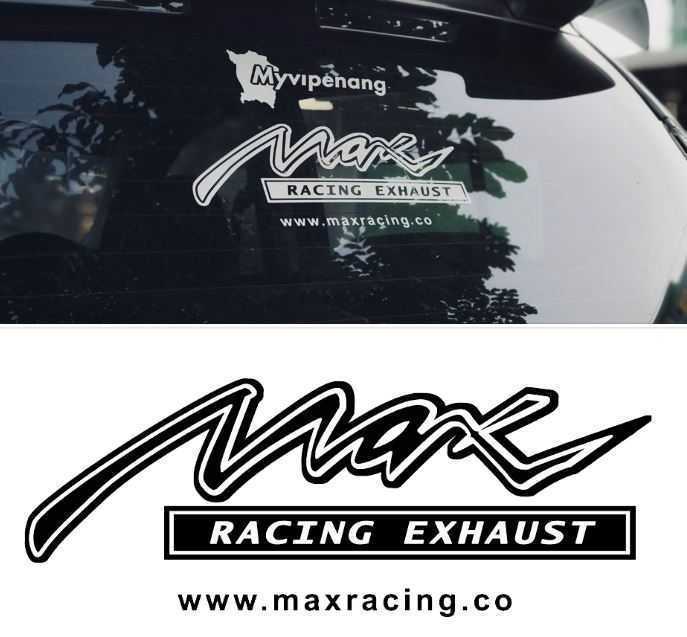 Stickers - Max Racing Exhaust