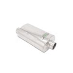 M1066 Oval Semi S Flow Performance Muffler - Offset Center Muffler