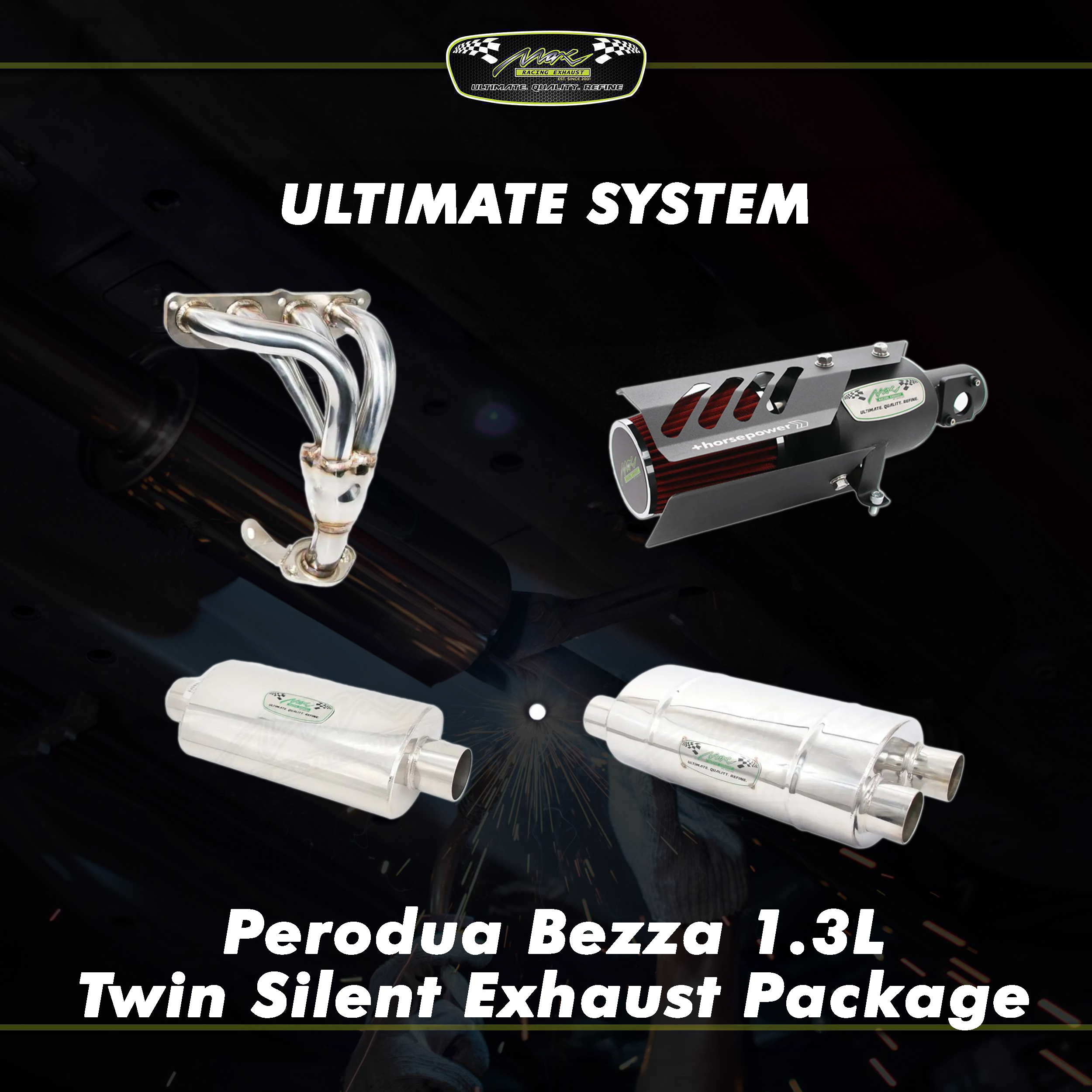 New Perodua Myvi , perodua bezza stage 3 max racing upgrade