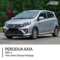 Perodua Axia Gen 1 Twin Valve Exhaust Package