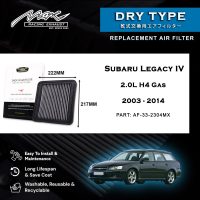 Subaru Legacy IV 33L H2304 گيس 2.0-4 لاءِ 2003-2014MX ڪارڪردگي ڊراپ ان ايئر فلٽر