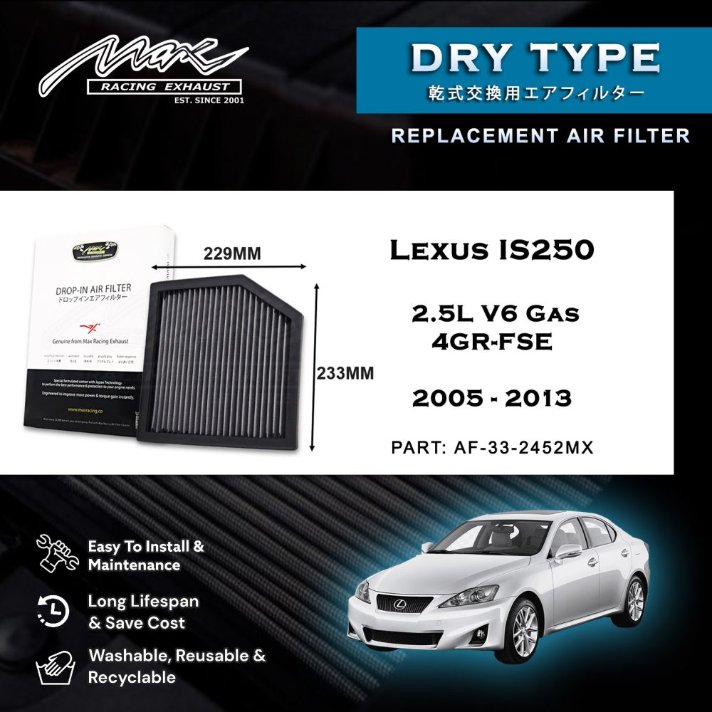 2005 2013 Lexus IS250 2.5L V6 Gas 4GR FSE