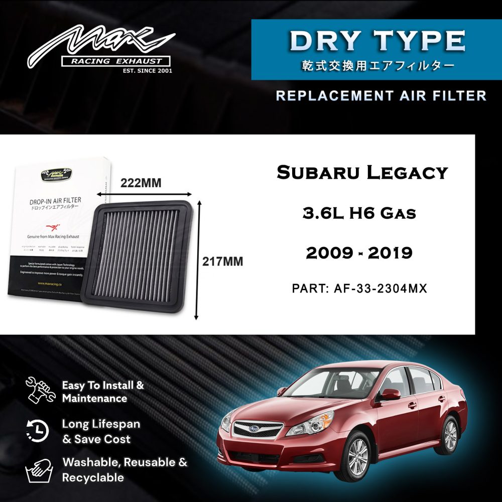 2009 2019 Subaru Legacy 3.6L H6 گيس