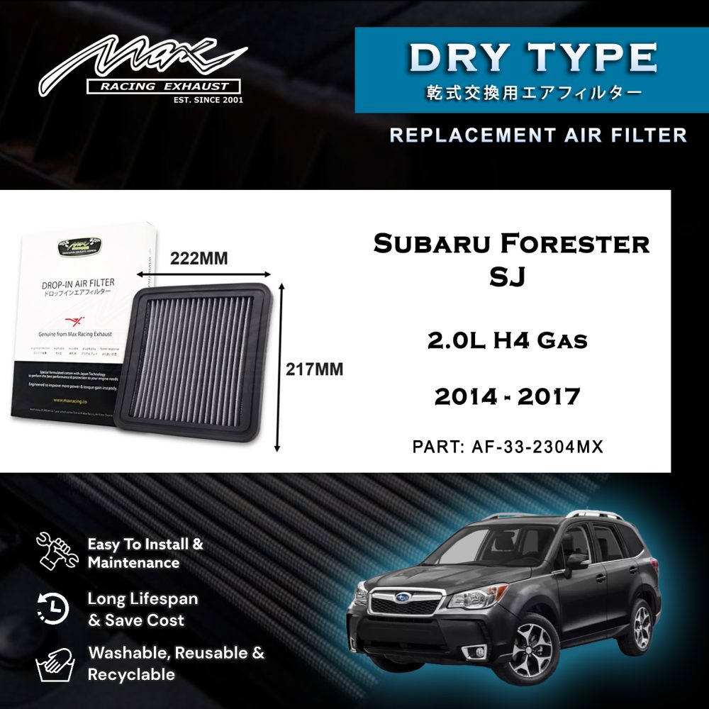 2014 2017 Subaru Forester sj 2.0L H4 Gaasi