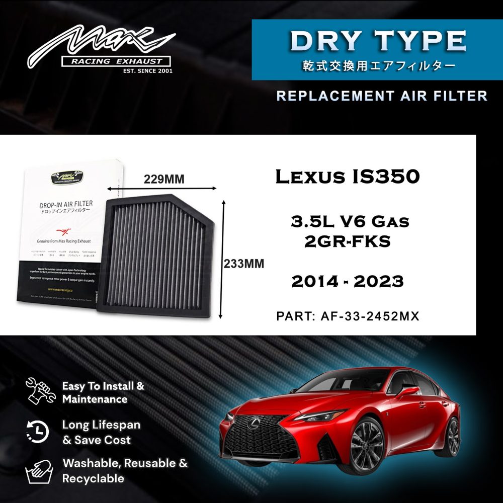 2014 2023 Lexus IS350 3.5L V6 Gas 2GR FKS 1