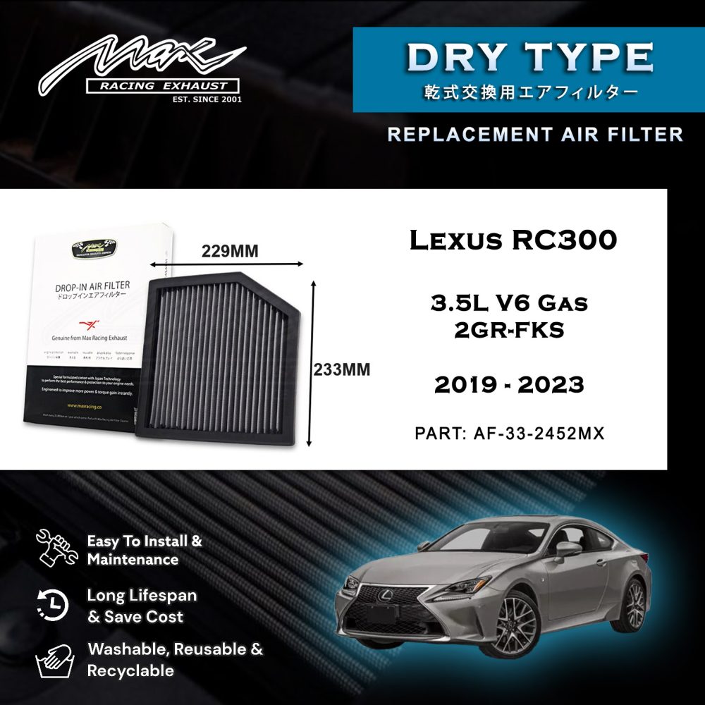2019 2023 レクサス RC300 3.5L V6 ガス 2GR FKS