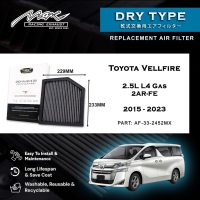 33-2452MX Performance Drop-in zračni filter za Toyota Vellfire 2.5L AGH30 GGH30 L4 plin 2AR-FE 2015-2023