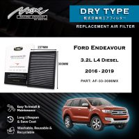 33-3086MX Performance Drop-in Air Filter for Ford Endeavour 3.2L L4 Diesel 2016-2019