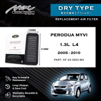 Perodua Myvi 47 33-2922MX Performance Drop-in Air Filter for Perodua Myvi 1.3L L4 Gas 2005-2010