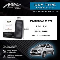 Perodua Myvi 63 33-2922MX Performance Drop-in Air Filter for Perodua Myvi 1.3L L4 Gas 2011-2016