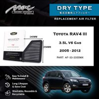 ٽويوٽا RAV33 III 2355L V4 گيس 3.5 کان 6 لاءِ 2005-2012MX ڪارڪردگي ڊراپ ان ايئر فلٽر