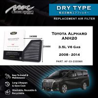 Toyota Alphard ANH33 2355L V20 گيس 3.5 کان 6 لاءِ 2008-2014MX ڪارڪردگي ڊراپ ان ايئر فلٽر