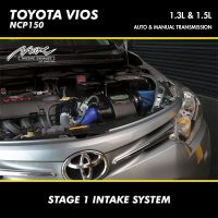 Toyota Vios & Yaris Ultimate +19hp Upgrade 47 Toyota Vios NCP150 1.3L & 1.5L Max Racing Exhaust Cold Air Open Pod Intake System