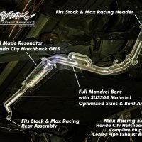 Honda City Хечбек GN5 централен монтаж Max Racing Exhaust