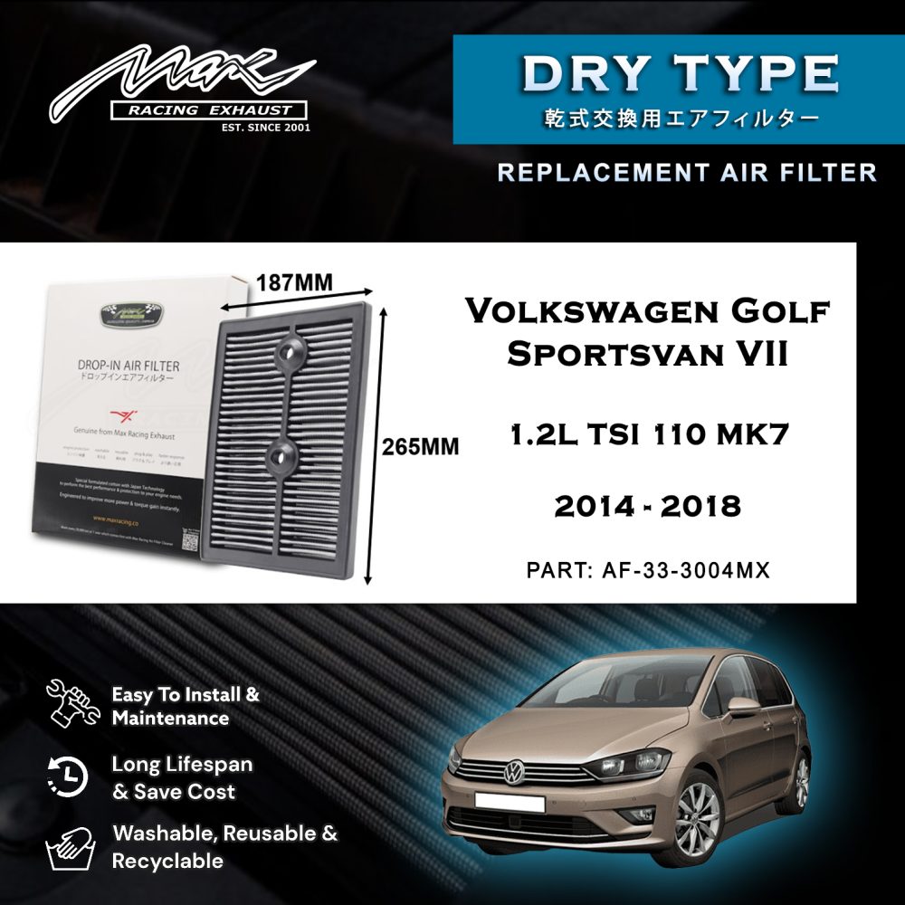 2014-2018 Volkswagen Golf Sportsvan VII 1.2L TSI 110 MK7 2014 2018 Volkswagen Golf Sportsvan VII 1.2L TSI 110 MK7