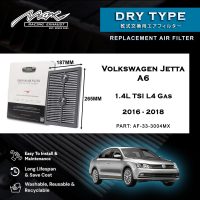 Высокоэффективный воздушный фильтр 33-3004MX для Volkswagen Jetta A6 1.4L TSI L4 Gas 2016-2018 годов выпуска.
