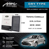 33-3080MX Performance Drop-in Air Filter for Toyota Corolla 2.0L L4 Gas 2018 to 2023