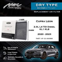 33-3005MX Performance Drop-in Air Filter for Cupra Leon 2.0L L4 TDI Diesel KL1 KL8 2020 to 2023