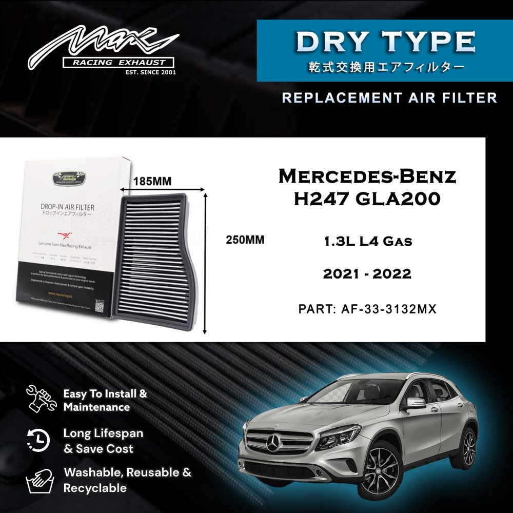 2021 2022 مرسڊيز بينز H247 GLA200 1.3L L4 گيس