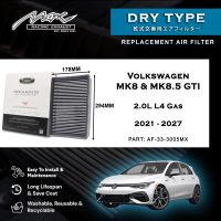 Высокоэффективный воздушный фильтр 33-3005MX для Volkswagen Golf MK8 и MK8.5 GTI 2.0L L4 Gas 2021-2027 годов выпуска.
