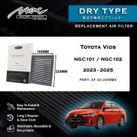 Toyota Vios & Yaris Ultimate +19hp Upgrade 21 33-2409MX Performance Drop-in Air Filter for Toyota Vios NGC101 / NGC102 (AC100) 2023 to 2025