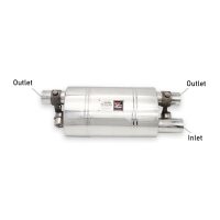 Max Racing Exhaust Premium Performance Valvetronic Valve Muffler for Turbocharged car VT TU 9 H Short 6