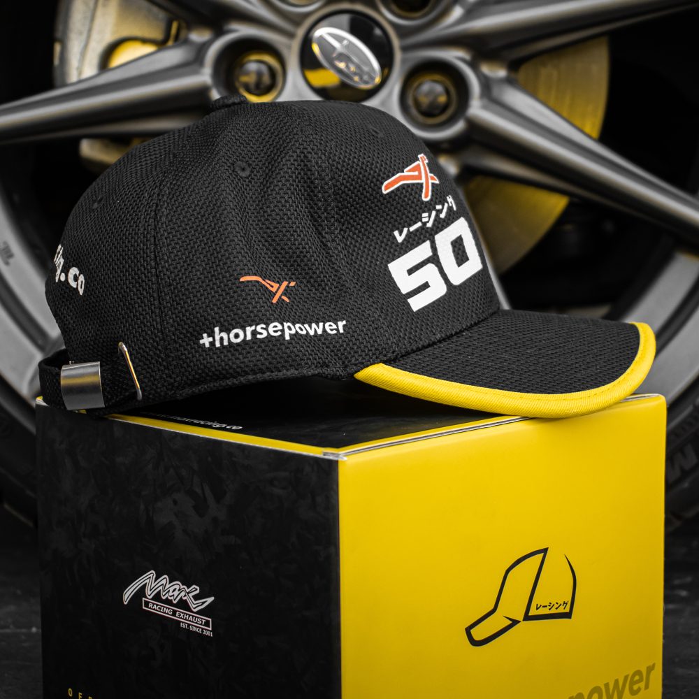 Cap For Racing Max Racing Exhaust Black Racing Cap with Max Logo - Official ...