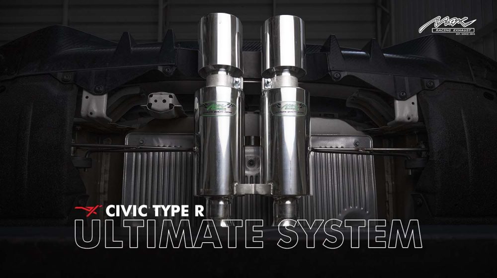 Honda Civic FK8 Type R Catback Max Racing Exhaust System Best Sound No Drone 5