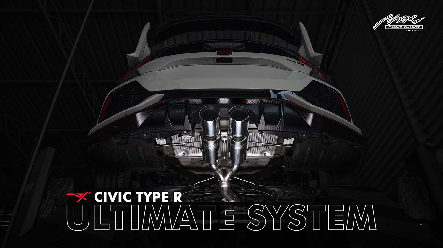 Honda Civic FK8 Type R Catback Max Racing Exhaust System Best Sound No Drone Better Than RSE Tomei Titanium 6 Compressed